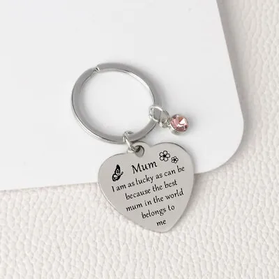 Engraved Mum Heart Birthday Mothers Day Gift For Mum Mummy Novelty Present UK • £3.49