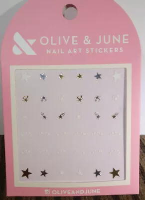 Olive & And June Nail Art Stickers Metallic Shooting Stars Mani 36 Decals • $7.99