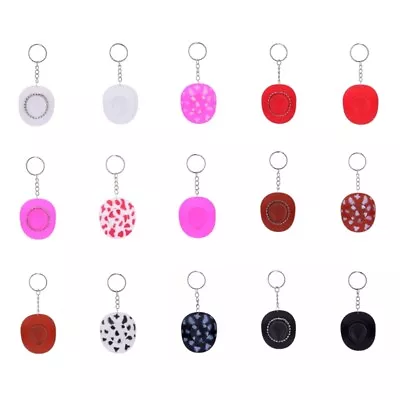 Exquisite Cowgirl Hat Key Holder Key Chains Alternative Fashionable Keyrings • £10.19
