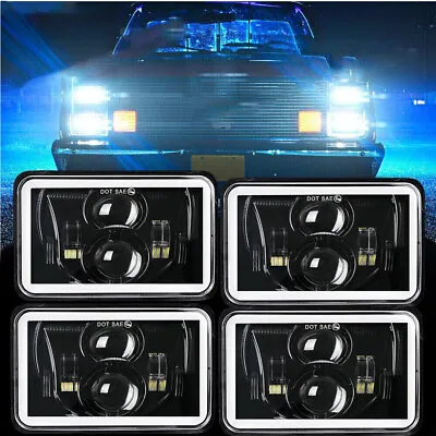 4X 4x6  Led Headlights For GMC C1500 2500 3500 K1500 K2500 K3500 1982-1986 Truck • $77.68