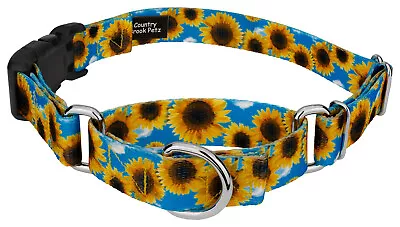 Country Brook Petz® Sunflowers Martingale Dog Collar With Deluxe Buckle • $13.97