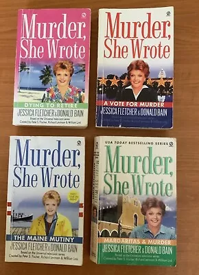 4 X Jessica Fletcher Murder She Wrote Paperback Books Inc Margaritas & Murder   • £19.99