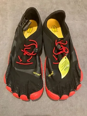 Vibram KSO EVO Men's Black/Red Fitness Cross Training Shoes 18M0701 US 11-11.5 • $75
