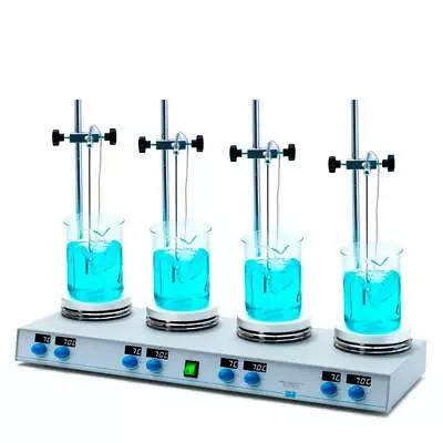 Velp Scientifica SA20500425 AM4 Digital Hot Plate Stirrer System 230V/50-60Hz • $4399.82