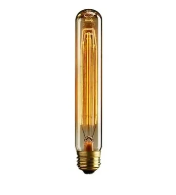 40W Edison Filament Stick Tube Lightbulb - Standard Screw Fitting X 6 • £10