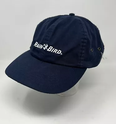 RAIN BIRD  Hat Baseball Cap Blue & White Embroidered Adjustable Strap New • $14.97