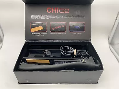 CHI G2 Professional Hair Straightener Titanium Ceramic 2nd Gen Flat Iron 1.25in • $88