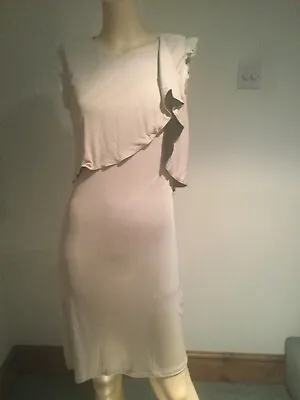 £4.99 • Buy New Ladies Cream Beige Dress From Bastyan Size 8