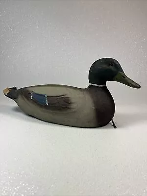 Vintage Victor Veri-Lite Paper Mache Drake Hen Mallard Decoy Glass Eye 16” • $38