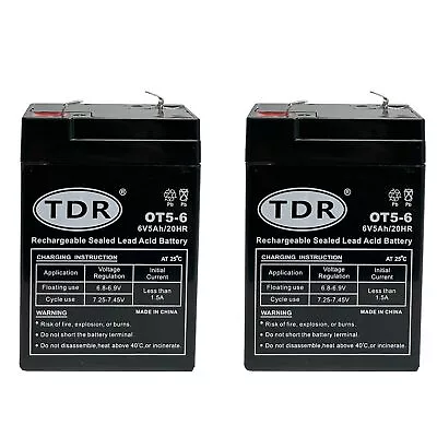 2x 6V 5.0AH UPS SLA Battery 6 Volt High Rate   4AH 4.5AH Toy Razor Electric Bike • $44.95