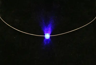 Light Up LED Crystal Pendant Necklace – Blue Cube – By MysticJewelry.com -NEW • $10