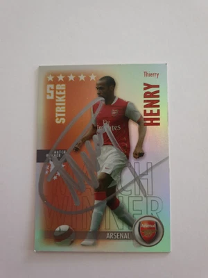 $44 • Buy Thierry Henry Signed Arsenal Soccer Football Trading Card Excellent!