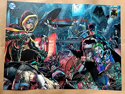Batman JIM LEE Sdcc Nycc Comic Con 18x24 SIGNED By 2 Artists Art Print RARE NEW • $95
