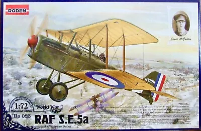 £11.99 • Buy RODEN 1/72 SE.5a W/Hispano Suiza WWI British Fighter 023 