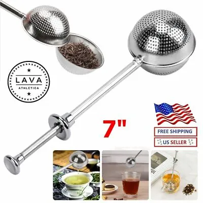 $7.99 • Buy Ball Mesh Tea Infuser Loose Leaf Strainer Spice Filter Herb Steeper Diffuser NEW