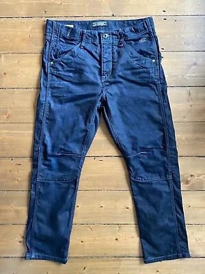 Men's JACK &JONES Stan Anti Fit Dark Blue Denim Jeans W32 L28 • £15