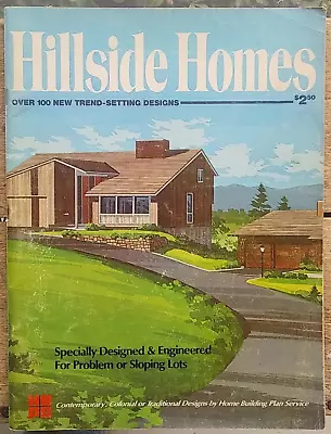 Hillside Homes 1972 Mid Century Modern House Plan Catalog Architecture Blueprint • $40