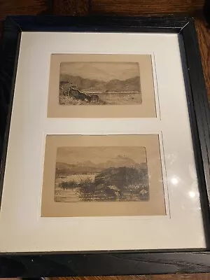 £123.55 • Buy Antique Listed Artist WILFRID WILLIAMS BALL Engraving ETCHING “Wales Landscapes”