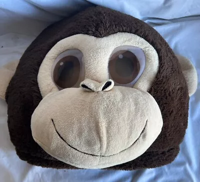 Dan Dee Plush Big Greeter Head Monkey Halloween Costume Mascot Furry Mask • $25.99