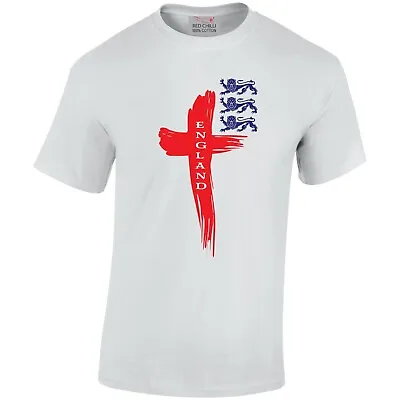 £6.50 • Buy England St George Cross Retro T-shirt Football Rugby 