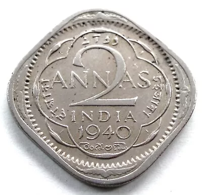India-british 2 Annas 1940 Km#541 Hh2.4 • $9