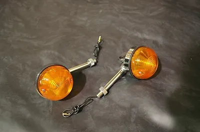 Rear Turn Signals For Norton Triumph BSA Lucas Short Blinkers • $29.95