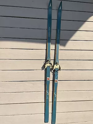 Vintage Wooden 70  Long Skis ORIGINAL COLOR ASNES LANGRENN • $50