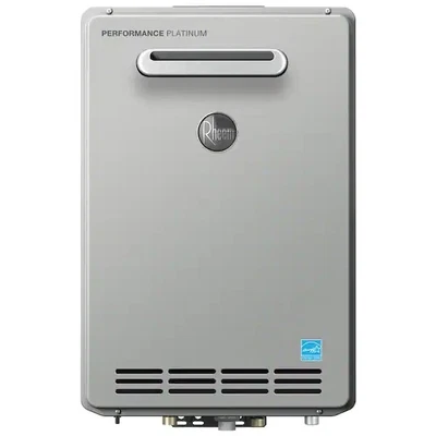 $750 • Buy Rheem Performance Platinum 9.5 GPM Natural Gas Outdoor Tankless Water Heater