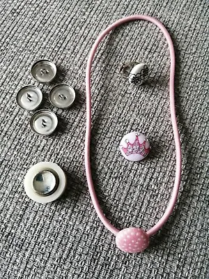 £6.50 • Buy Button Covering Tool & Button Blanks - For Hair Accessories, Rings, Buttons Etc