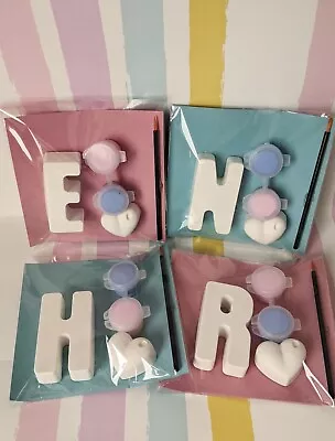 Letter Initial And Heart Paint Your Own Party Bag Fillers Party Bag Favours • £2