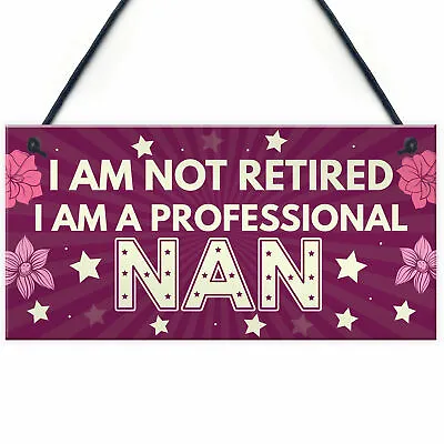 £3.99 • Buy Mothers Day Birthday Gift For Nan Nanny Nana Grandma Hanging Plaque Gifts