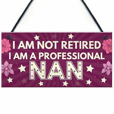 Mothers Day Birthday Gift For Nan Nanny Nana Grandma Hanging Plaque Gifts • £3.99