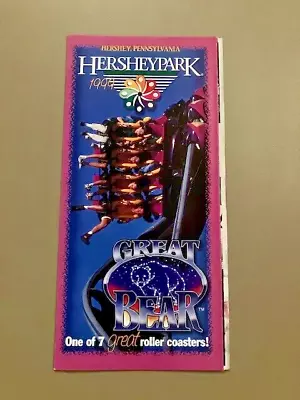 1999 Hersheypark Amusement Park Brochure Guide Roller Coaster Chocolate Wildcat • $4.99