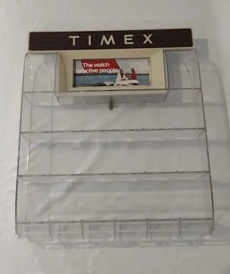 Vintage Timex Watch Upright Counter Display Case - Missing Base 23.5 X19.75  • $39.99