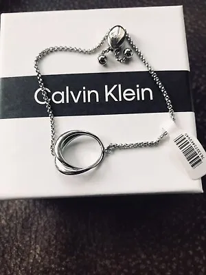£30 • Buy Calvin Klein - Woman’s Stainless Steel Silver Tone Bracelet