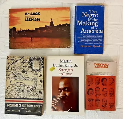 Lot Of 5 African American Studies (Black History) Books (MLK Howard University) • $19.99