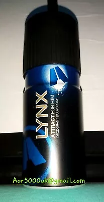 £15 • Buy Lynx Axe - ATTRACT {Round Top/Can} 150ml Body Deodorant Spray Unused Vintage 