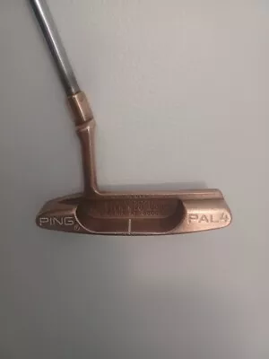 Tz Golf - Vintage Rare Ping Pal 4 Becu 33.25” Blade Putter W/ Plumber Neck Rh • $139