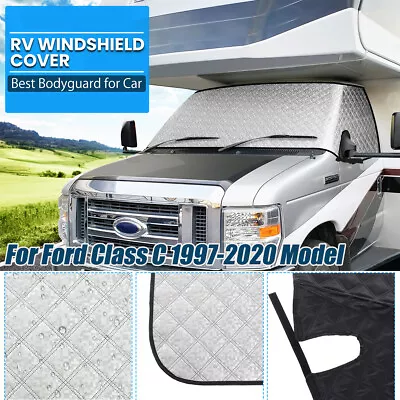 RV Motorhome Front Windshield Window Cover For Ford Class C 1997-2020 • $41.84