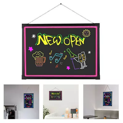 16''x24'' LED Light Writing Board Flashing Illuminated Message Menu Sign Board • $34.20