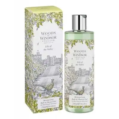 Woods Of Windsor Lily Of The Valley Bath & Shower Gel 250ml - New & Boxed - Uk • £10.50