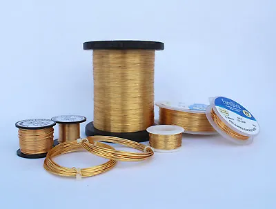 GOLD COLOURED COPPER WIRE 0.4mm -  2mm NON TARNISHING HIGHEST QUALITY 1kg • £28.55