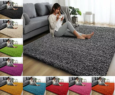 £14.95 • Buy Non Slip Large Shaggy Rugs Bedroom Living Room Carpet Hallway Runner Floor Mats