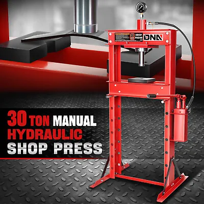 30 Ton / 66139 Lbs. Steel Hydraulic Floor Shop Press Stand With Plates & H-Frame • $1699.99