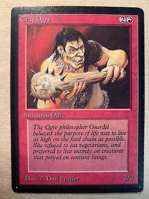 MTG 1x Gray Ogre BETA OLD SCHOOL Pauper Magic The Gathering Card X1 NM • $9.74