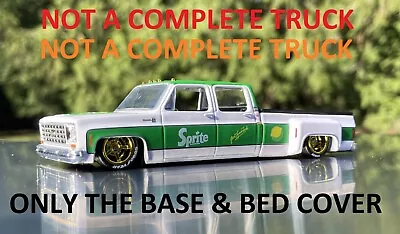 CUSTOM LOWRIDER BASE For M2 Machines Chevrolet Silverado C-10 Quad Cab Dually • $11.50