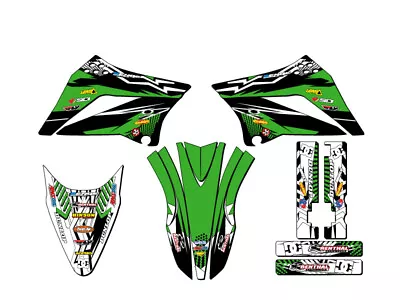 2010-2023 KLX 110 MAYHEM Green Senge Graphics Kit Compatible With Kawasaki • $74.99