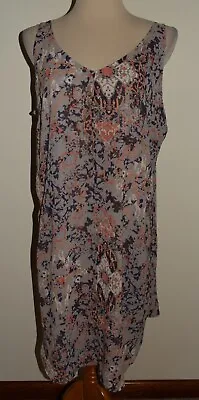 CAbi Fresco Slip Dress Large Sleeveless V-Neck Pockets 5049 • $23.99