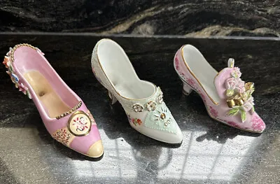 £0.99 • Buy Rare Regal Collection Of 3 X Ornate Vintage Collectible Antique Shoes