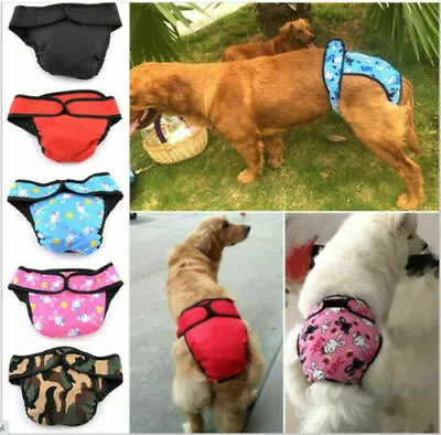 $17.16 • Buy Female Dog Nappy Diaper Season Dog Puppy Period Knicker Hygiene Menstrual Pants